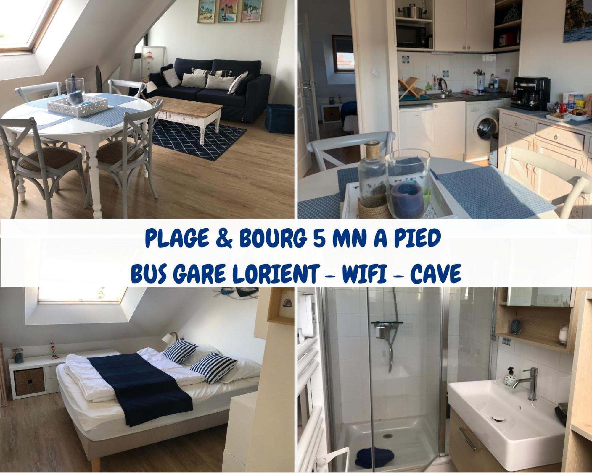 Apartmán Tout A Pied ! T2 25M2 - Parking Prive - Wifi Larmor-Plage Exteriér fotografie